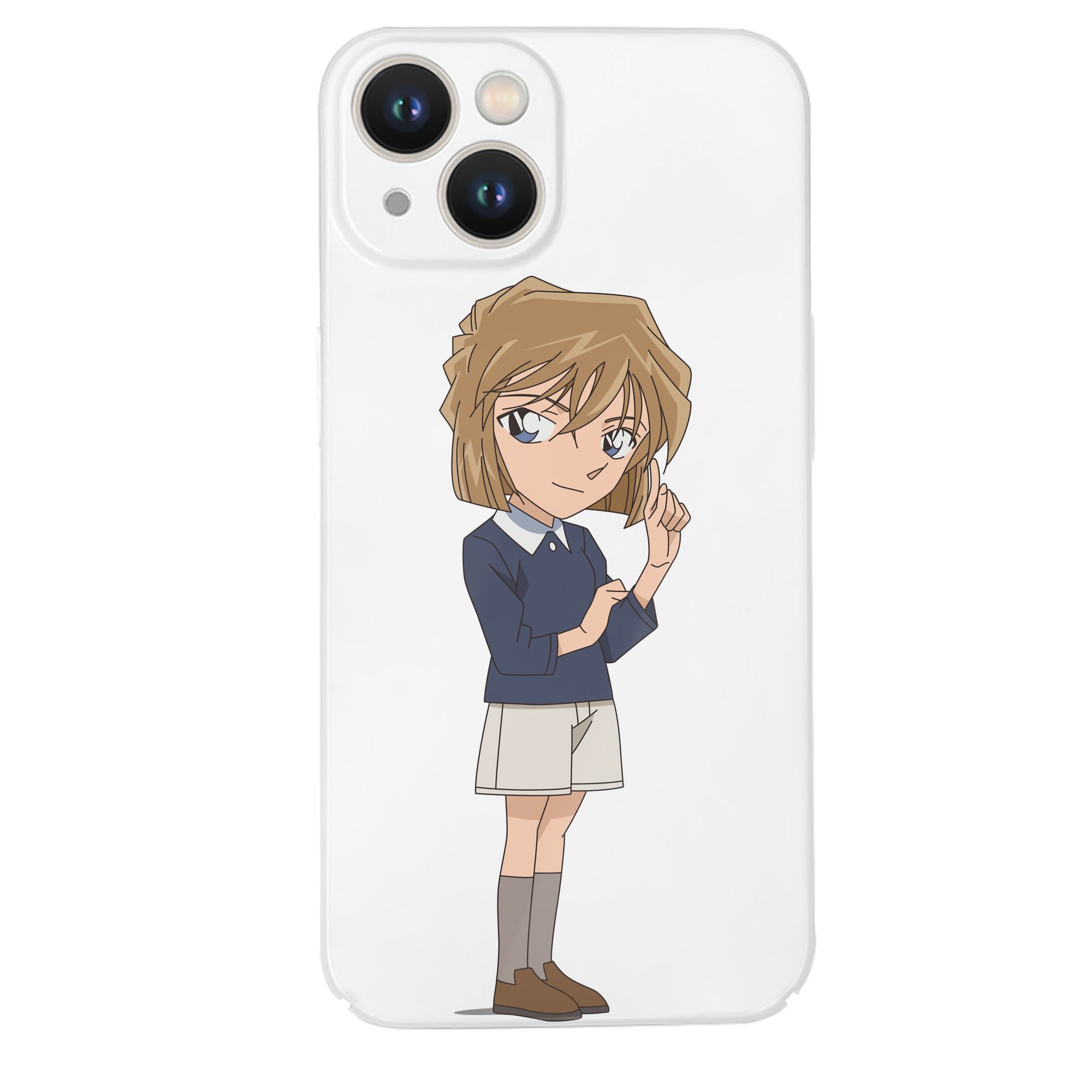 （画像用） 名探偵コナン 灰原 哀 はいばら あい Detective Conan Anita Hailey、Vi Graythorn Haibara Ai 【iPhone 14シリーズ対応】ハードケース